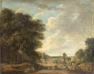 ベイズウォーターロード、ロンドン、古い寺院の門の近く